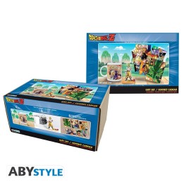 ABYSTYLE DRAGON BALL : Tazza 320ml + Acryl + Postcards "Goku"