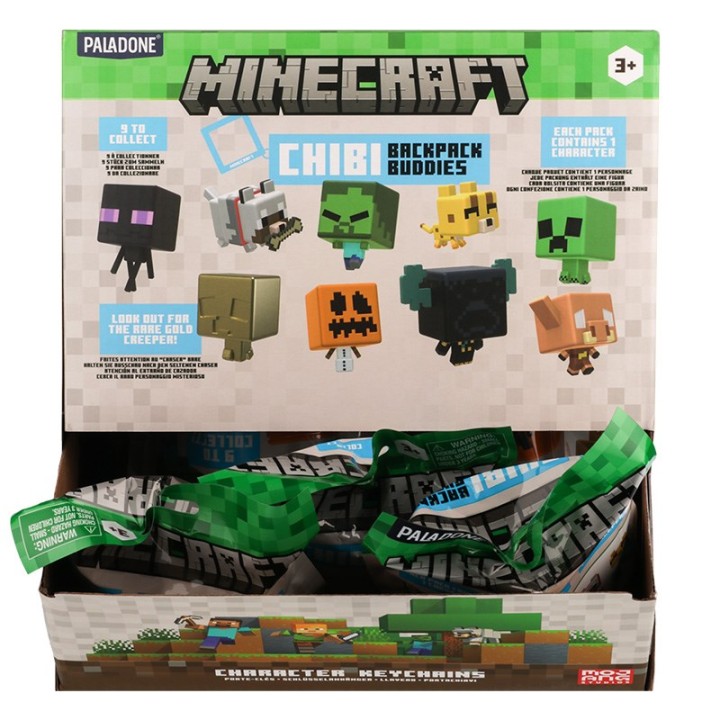 PALADONE Minecraft Backpack Buddies Series 3 Display (24 pezzi)
