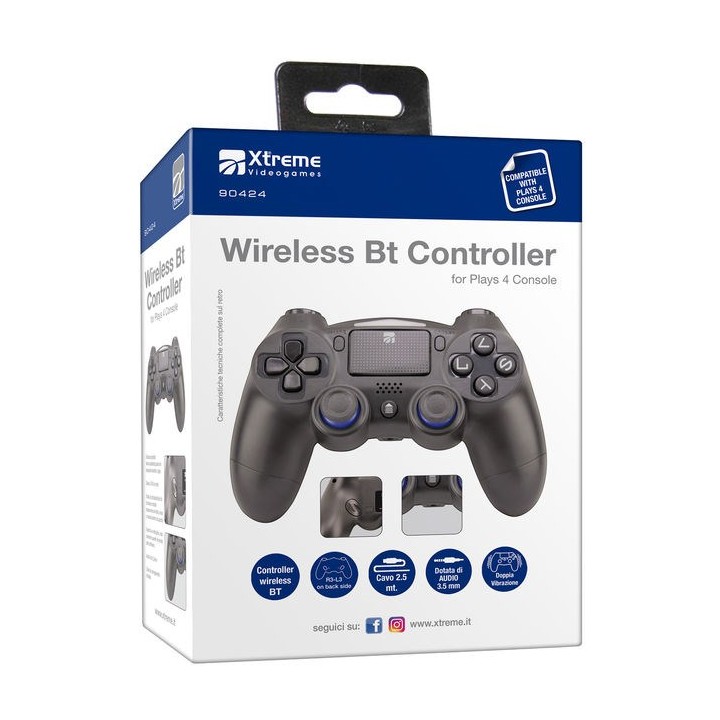 XTREME Playstation 4 Wireless BT Controller Black