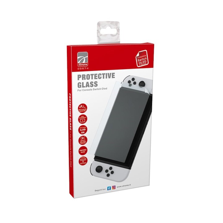 XTREME PROTECTION GLASS PACK SCREEN PROTECTOR per Switch OLED