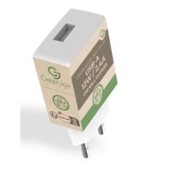 Wall Charger 12W/2,4A USB - Bulk - White