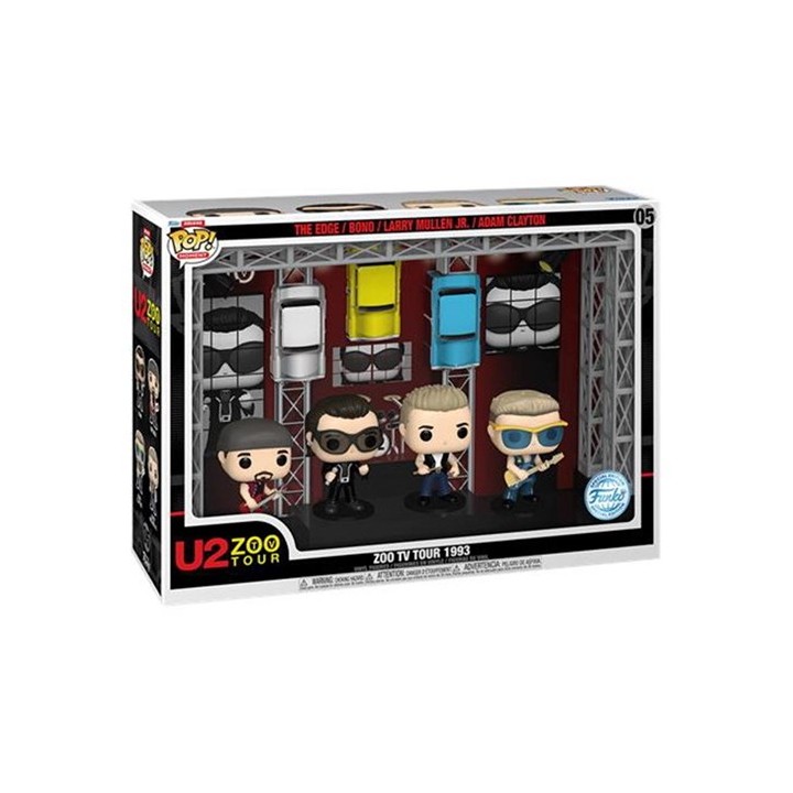 FUNKO POP Rocks: U2 - Deluxe Zoo TV Tour 1993 (Exclusive) (DAMAGED BOX)