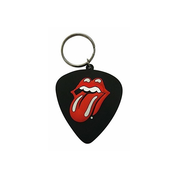 PYRAMID - ROLLING STONES - PORTACHIAVI IN GOMMA: LOGO PLETTRO