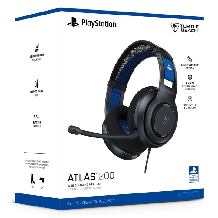 TURTLE BEACH Cuffie Gaming Atlas 200 PS Black INT