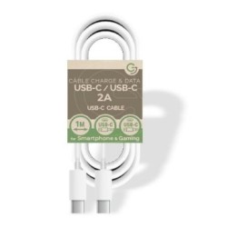 TypeC/TypeC Cable 5V/2A - 1m - PACKAGE-FREE - White