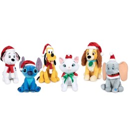 DISNEY X-MAS ASST PELUCHE 26CM - Display 10 pz