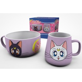 ABYSTYLE SAILOR MOON - Breakfast Set Tazza + Bowl: "Luna & Artemis"