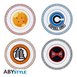 ABYSTYLE DRAGON BALL - Set 4 Piatti "Symbols"