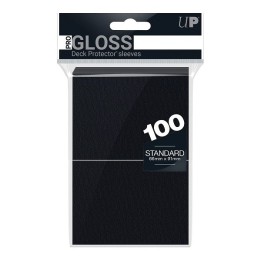 ULTRA PRO - 100 Standard Deck Protector Sleeves PRO-Gloss - Black