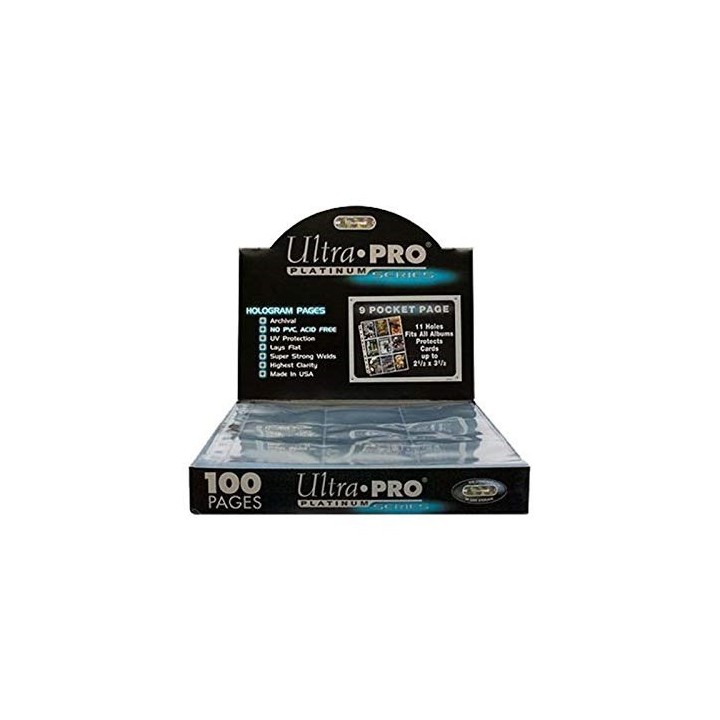 ULTRA PRO - 9-Pocket Platinum 100 Page for Standard Size Cards (11-Holes)