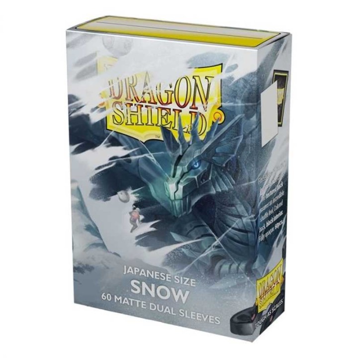 DRAGON SHIELD Small Sleeves - Japanese Matte Dual Snow 'Nirin' (60 Sleeves)