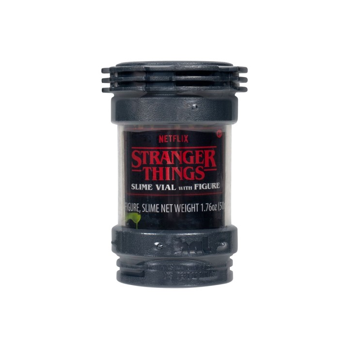 JAZWARES Stranger Things - Contenitore Slime & Personaggio 4,5cm (Assortito 12pz)