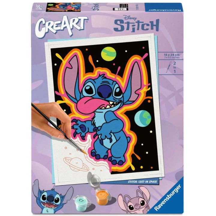 RAVENSBURGER CreArt Serie Trend D - Stitch: Perso nello spazio