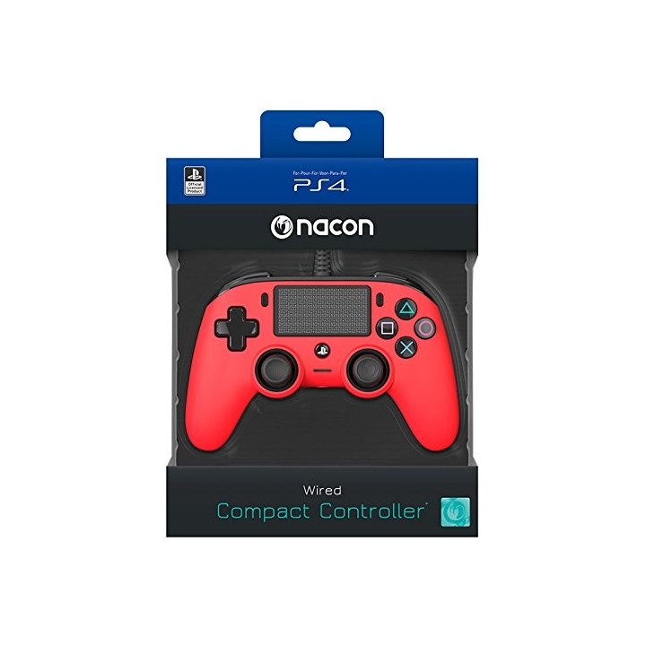 NACON OLP Compact Controller WRD Rosso PS4