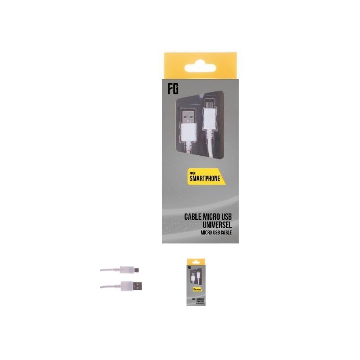 USB - Micro USB cable 1 m White (print box)