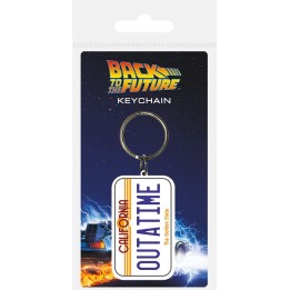 PYRAMID BACK TO THE FUTURE - PORTACHIAVI IN GOMMA "OUTATIME" 5CM