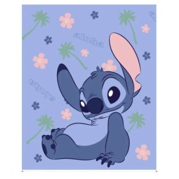 AYMAX - Plaid in pile Disney Lilo & Stitch, Aloha - 130 x 160 cm - Poliestere