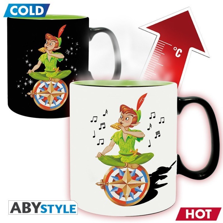 ABYSTYLE DISNEY - Tazza termosensibile 460 ml: Peter Pan "Neverland"