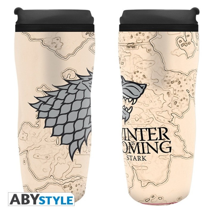 ABYSTYLE GAME OF THRONES - Tazza da viaggio isotermica : "Winter is coming"