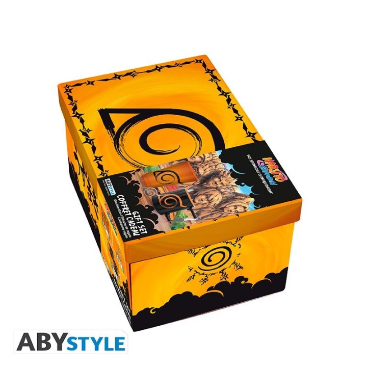 ABYSTYLE NARUTO SHIPPUDEN: Bicchiere Large + Portachiavi 3D + Tazza 3D