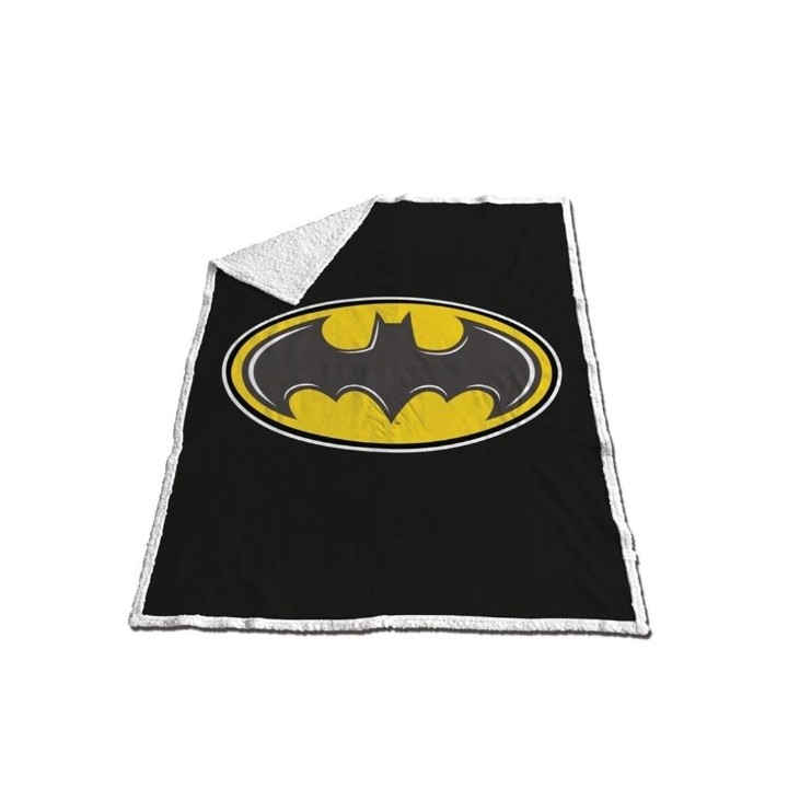 AYMAX - Coperta Sherpa con logo DC Batman 130x170cm