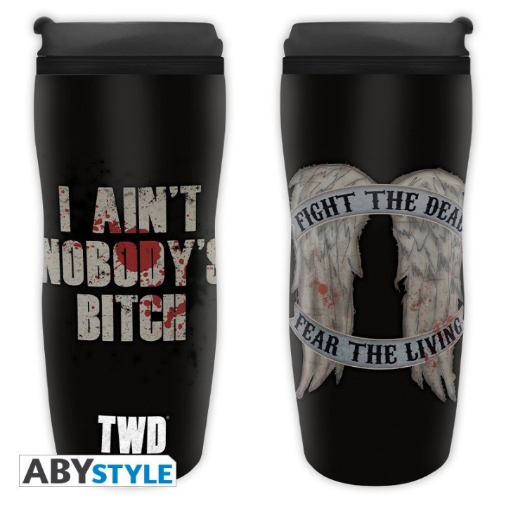 ABYSTYLE THE WALKING DEAD - Tazza da viaggio 355ml: "Daryl Wings"