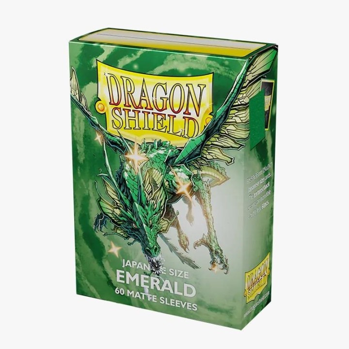 DRAGON SHIELD Small Sleeves - Japanese Matte Emerald (60 Sleeves)