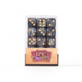 EPIC FORGE 36 Dices pack 6 sides - 12mm - Black