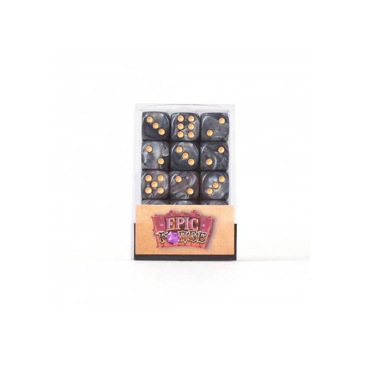 EPIC FORGE 36 Dices pack 6 sides - 12mm - Black
