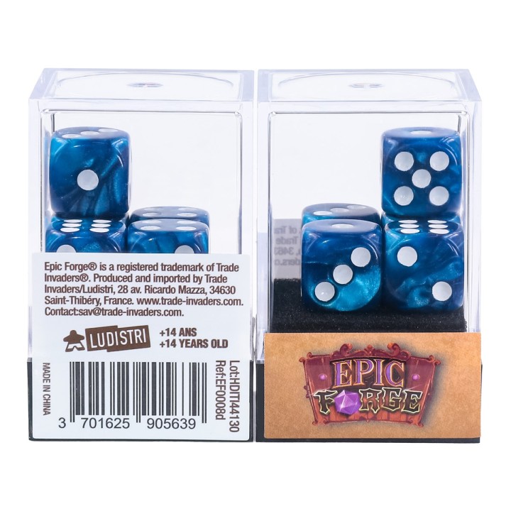 EPIC FORGE 5 dices pack - Blue Pearl