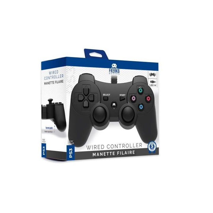 Wired Controller for PS3 and PC 1.8M cable - Black