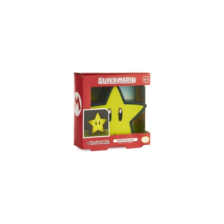 PALADONE NINTENDO SUPER MARIO SUPER STAR LAMPADA CON SUONI USB