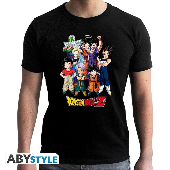 DRAGON BALL - Tshirt "DBZ/ Goku's group SEE TEX816*Large - Men's T-shirts