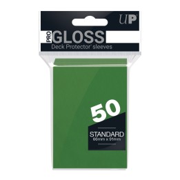 ULTRA PRO - 50 Deck Protector Sleeves Standard Pro Gloss Green