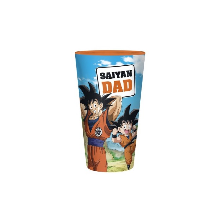 ABYSTYLE DRAGON BALL SUPER - Bicchiere 400 ml: "Saiyan Dad"