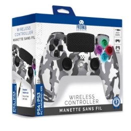 Wireless Controller for PS4 with 3,5mm jack slot - LED-White Camo