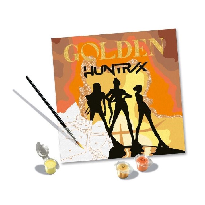 RAVENSBURGER CreArt Serie Trend Square - K-Pop Demon Hunters: Golden