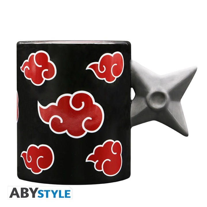 ABYSTYLE NARUTO SHIPPUDEN - Tazza 3D handle: "Shuriken Akatsuki"