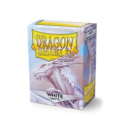 DRAGON SHIELD Standard Sleeves - Matte White (100 Sleeves)