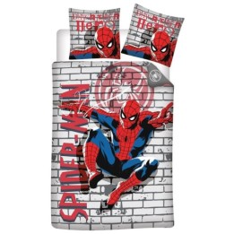 AyMax - MARVEL - Copripiumino (140x200cm) + Federe (65x65cm) : "Spider-Man"