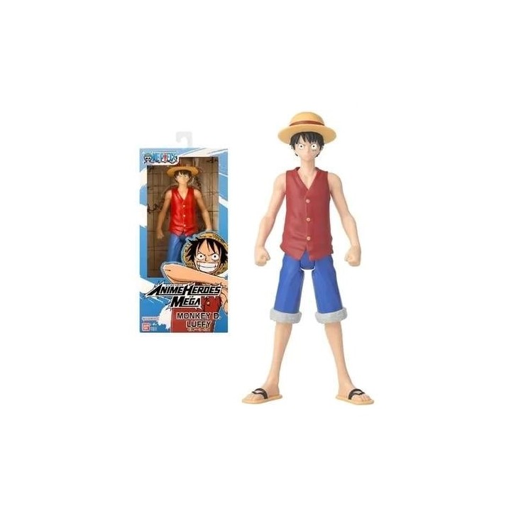BANDAI RED One Piece: Anime Heroes Mega - Monkey D. Luffy 30cm
