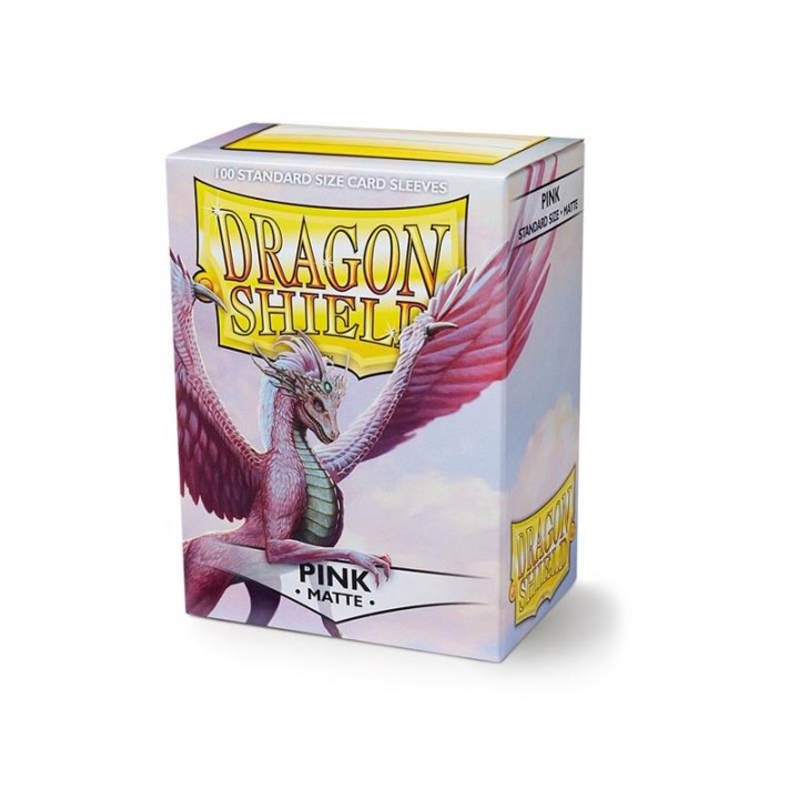 DRAGON SHIELD Standard Sleeves - Matte Pink (100 Sleeves)