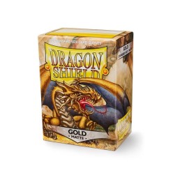 DRAGON SHIELD Standard Sleeves - Matte Gold (100 Sleeves)