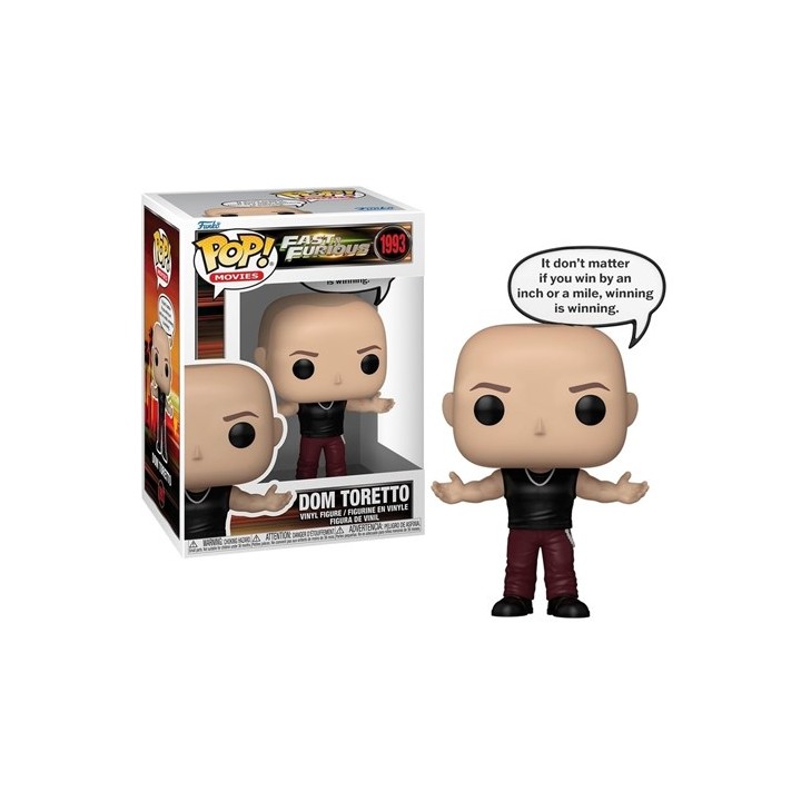 FUNKO POP Sayings Movies: Fast & Furious - 1993 Dominic Toretto 9cm