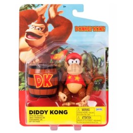 JAKKS PACIFIC Donkey Kong Action Figure di Diddy Kong 10 cm