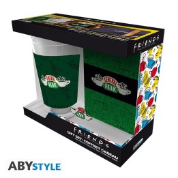 ABYSTYLE FRIENDS: Bicchiere XXL + Spilla + Agenda "Central Perk"
