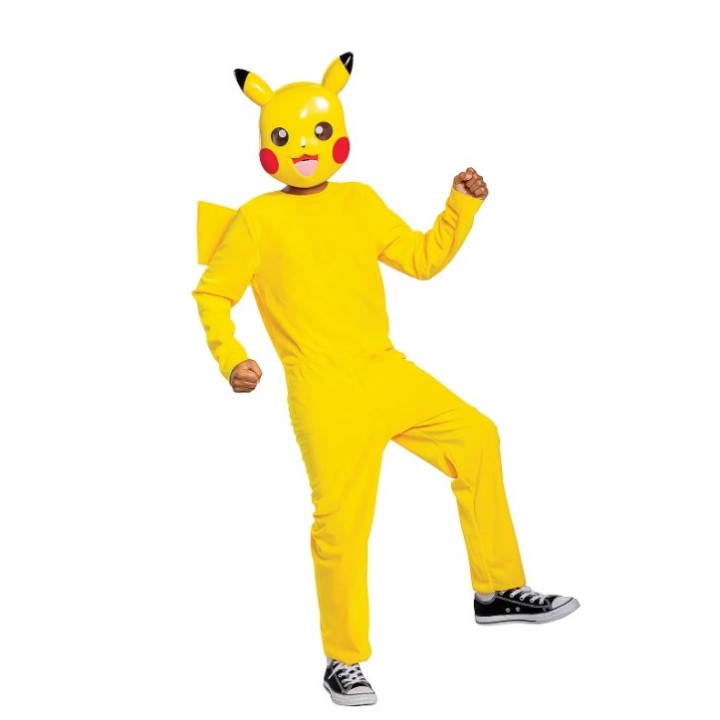 POKÉMON Costume Pikachu Pokemon Costume Classico Giallo L (10-12)