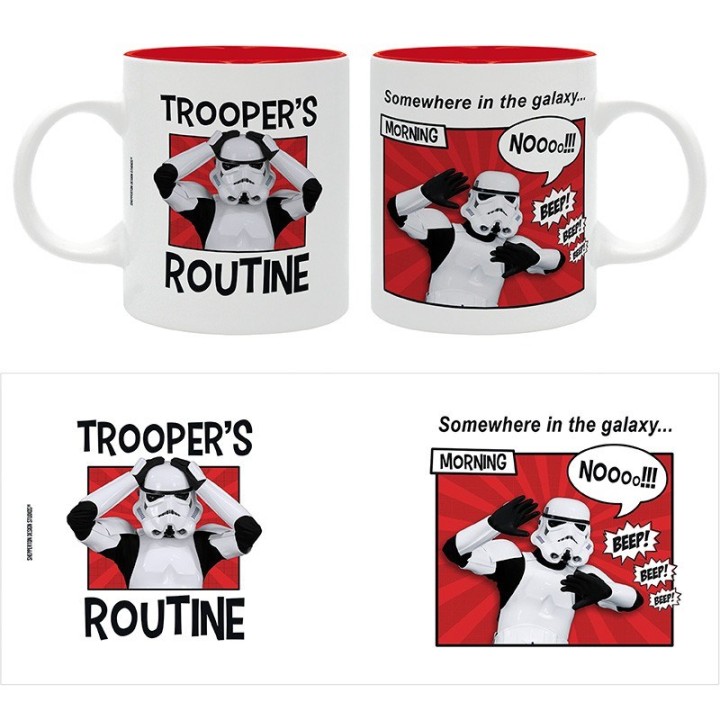ABYSTYLE STAR WARS - Tazza 320ml : "Trooper's routine"