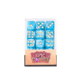 EPIC FORGE 36 Dices pack 6 sides - 12mm - Blue