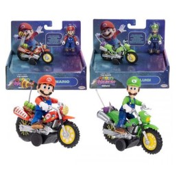 JAKKS PACIFIC Super Mario Galaxy Assortimento di veicoli con personaggio W1 2 pz